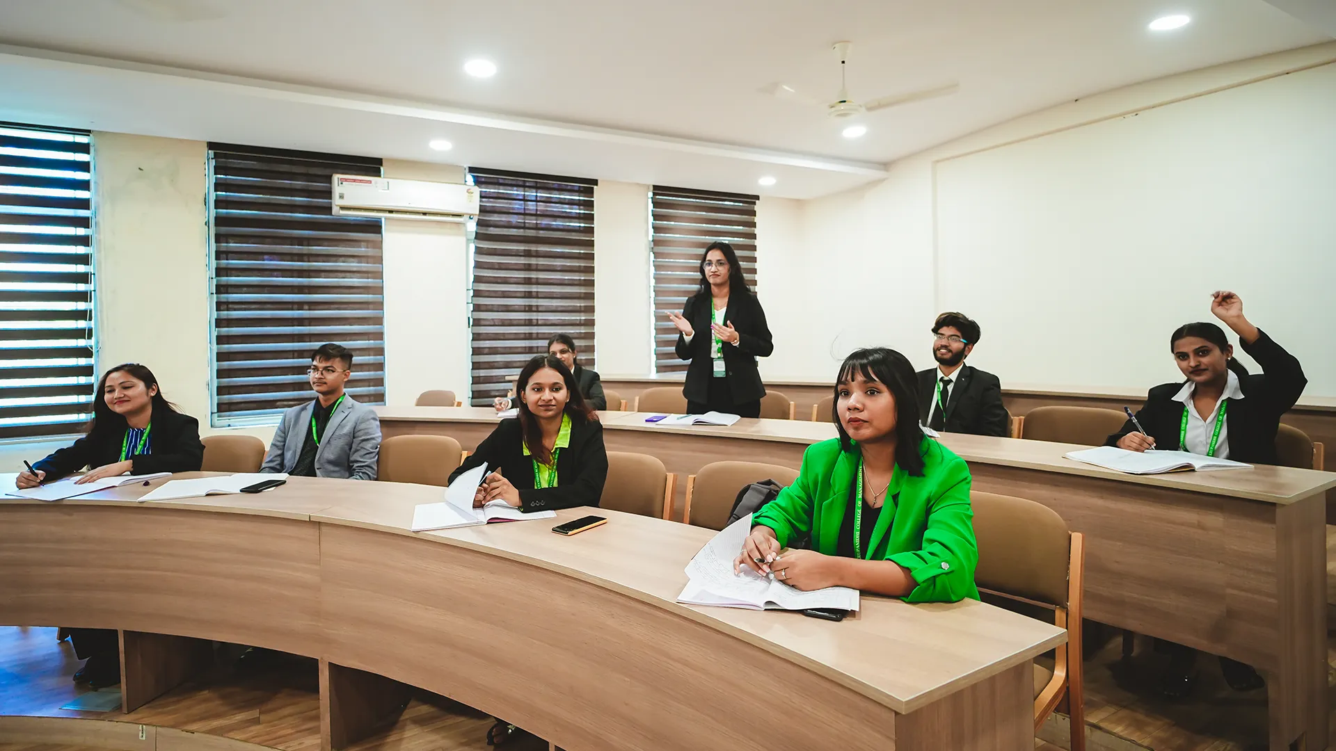 Modern classroom at Krupanidhi